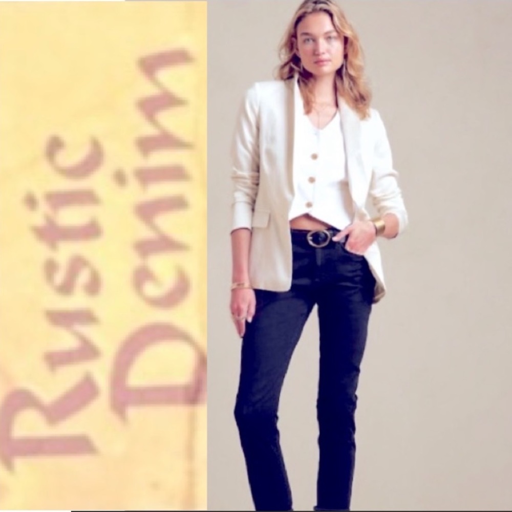 Deep Navy Blue Skinny Jeans Rustic Denim Brand Comfort